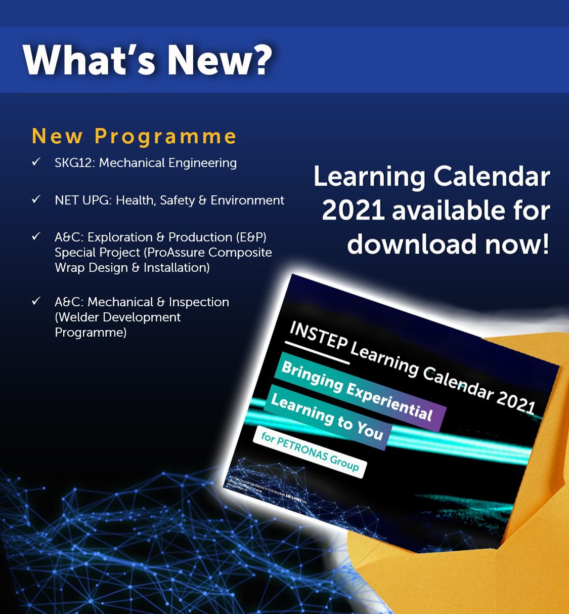 Latest INSTEP Learning Calendar 2021 is here!