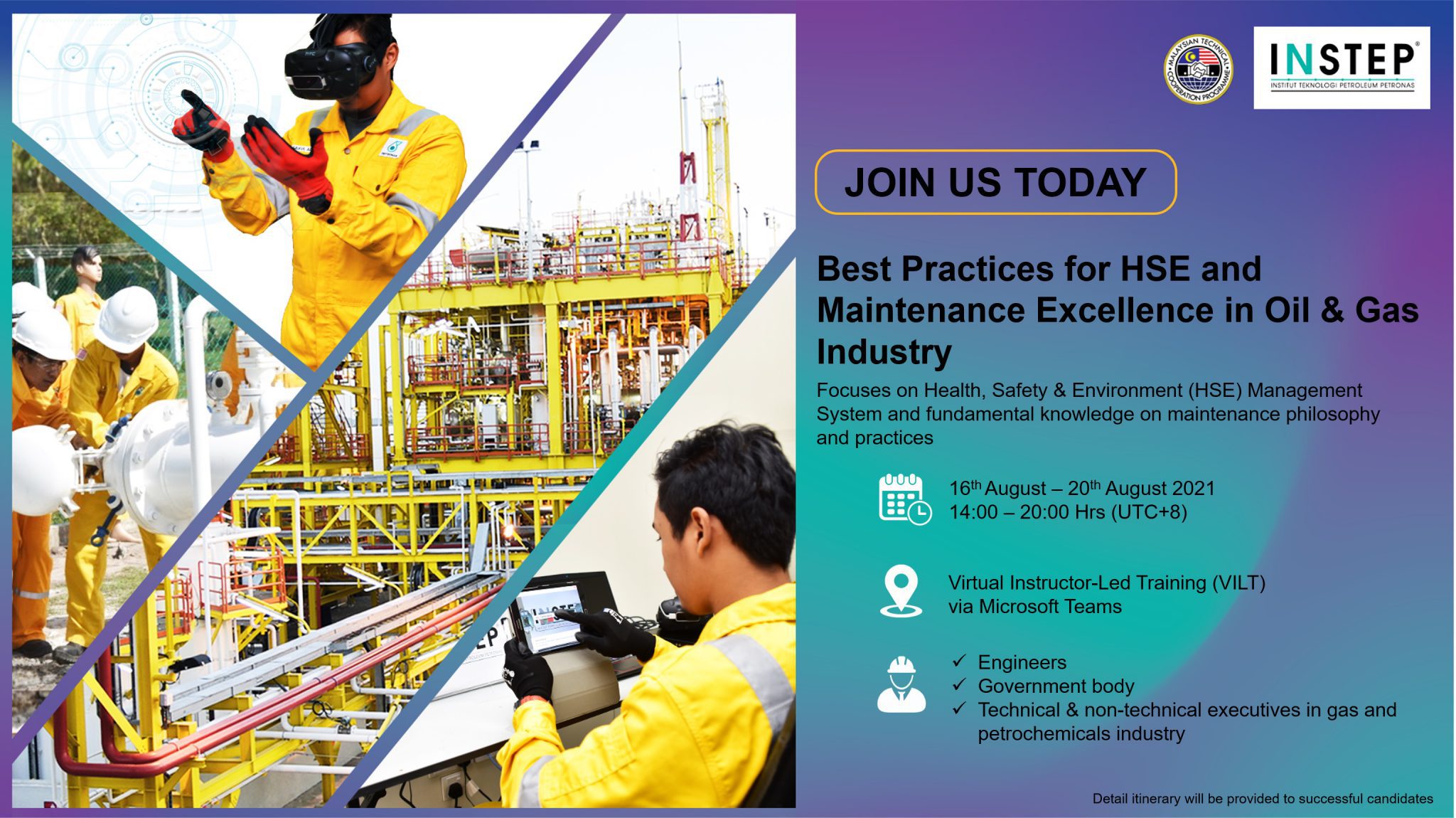 A 5-Day Virtual Training: Best Practices for HSE and Maintenance Excellence in Oil & Gas Industry