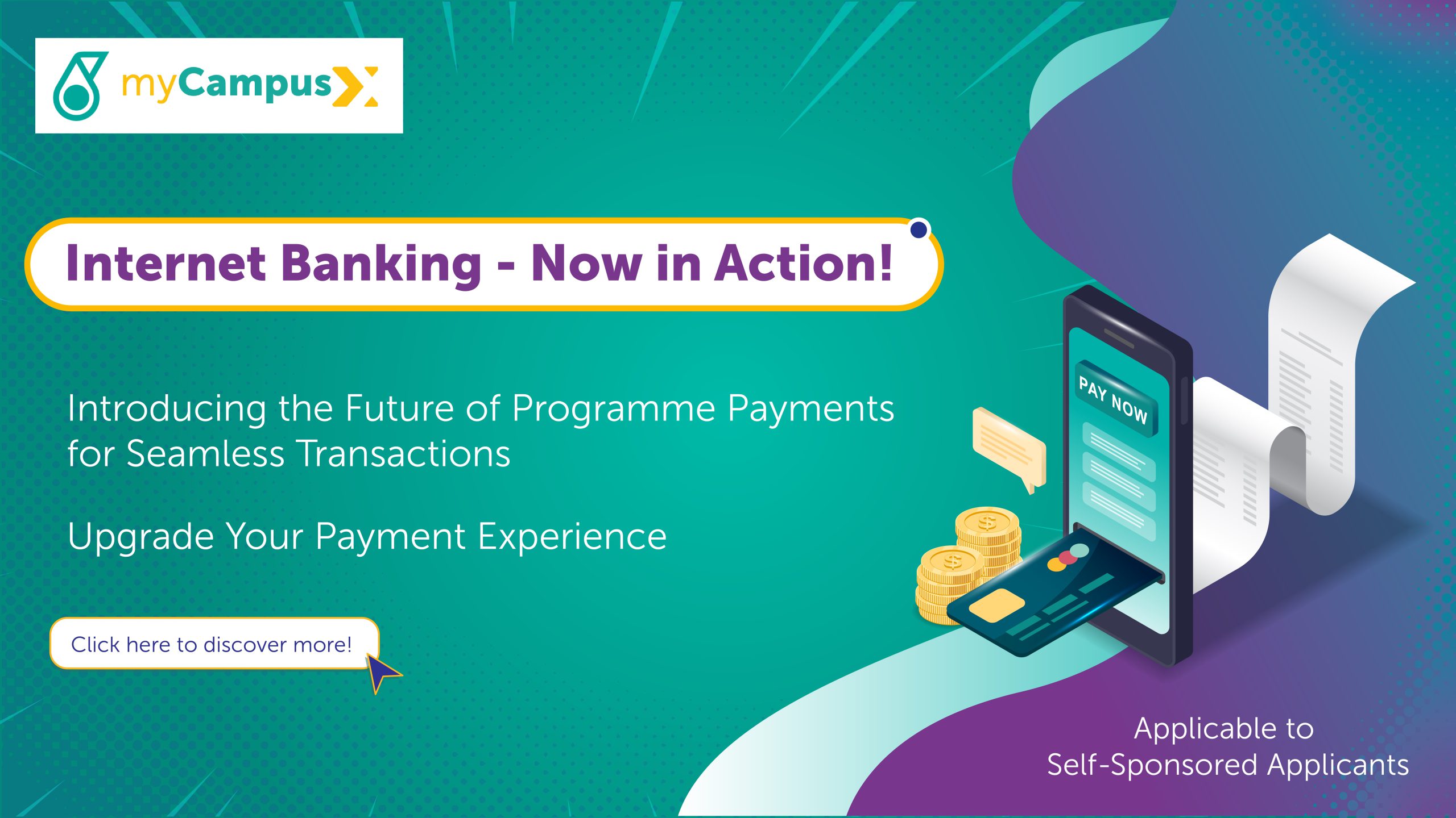Internet Banking for Self-Sponsored Applicants Launches