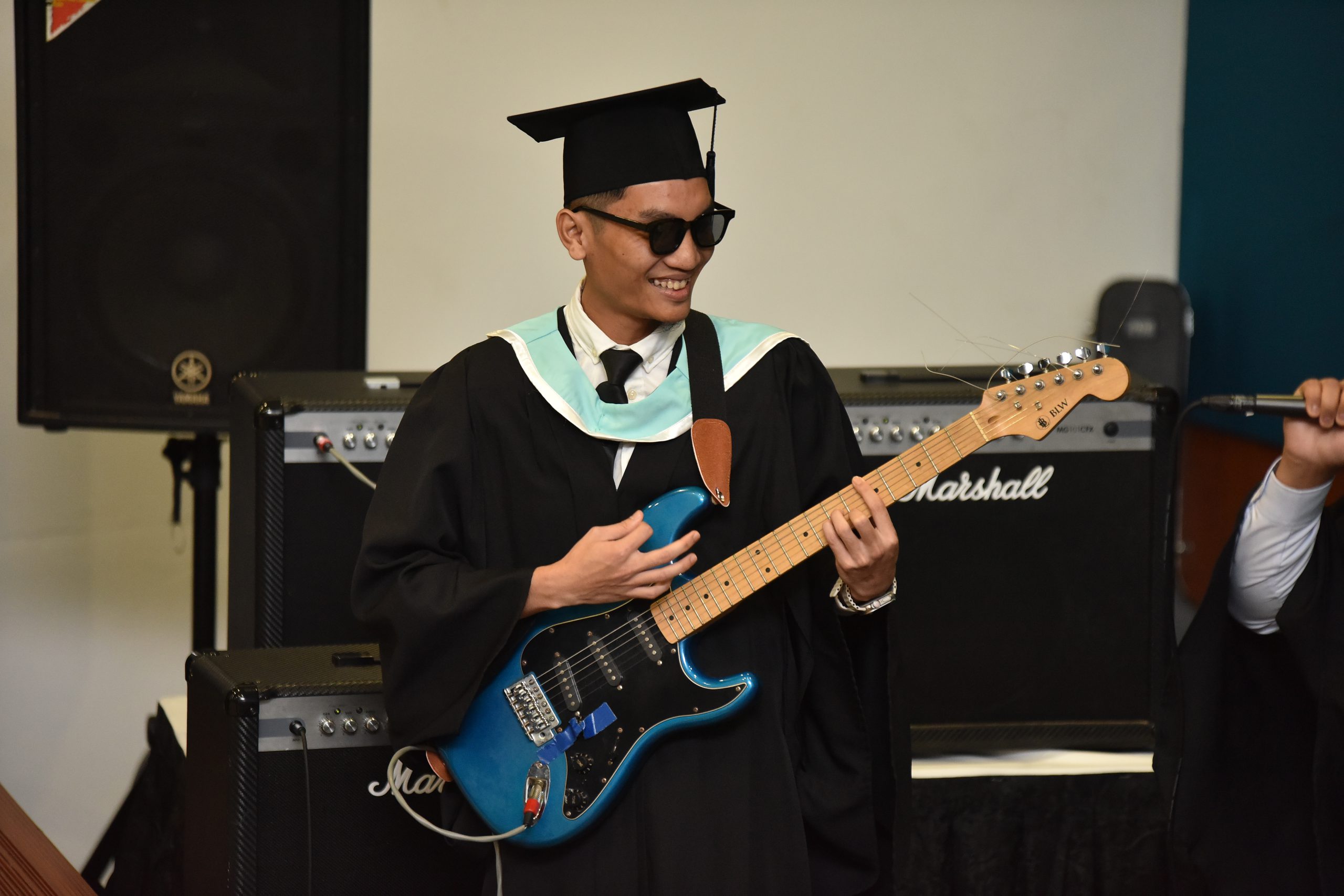 Not only the graduates are skilled and competent technicians, but their singing talents also  shone in a special performance during the event.