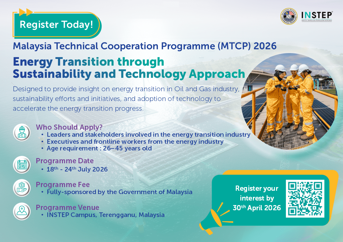 Malaysia Technical Cooperation Programme (MTCP) 2026 – Open for Application