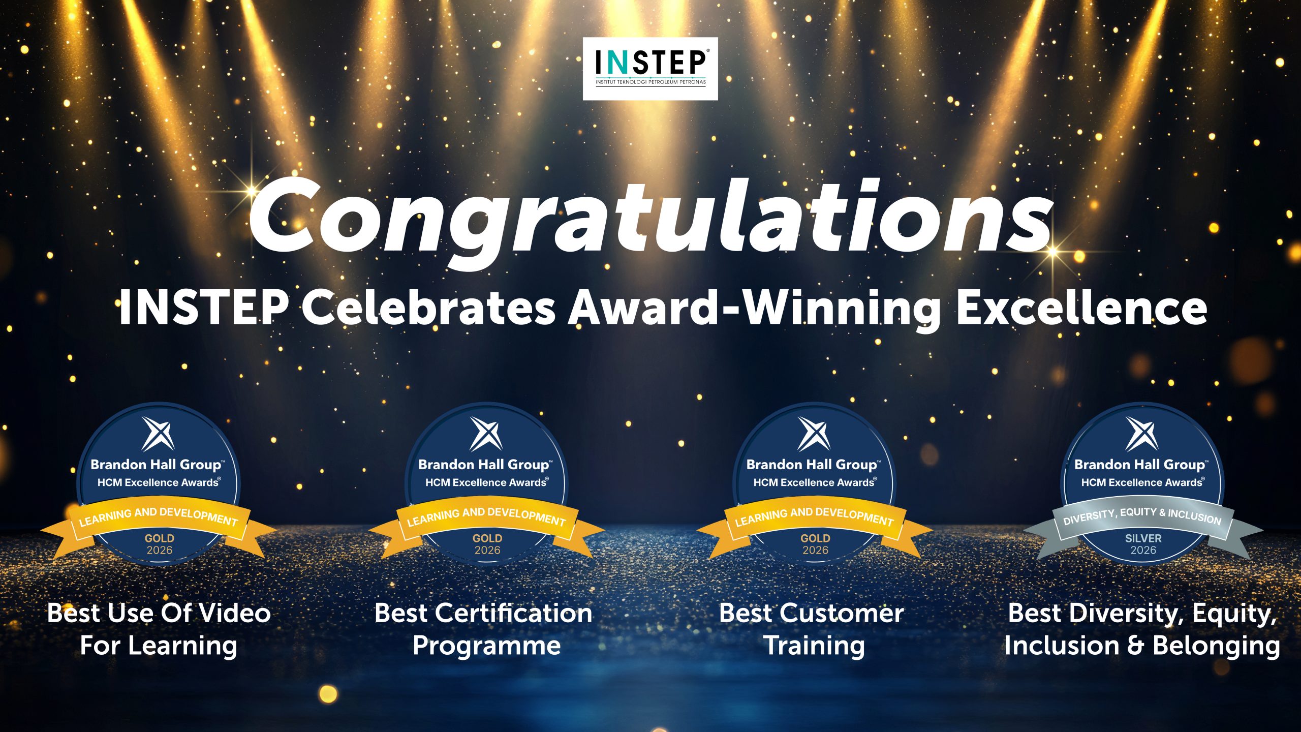 INSTEP Reinforces Learning Excellence with Brandon Hall Group Recognition